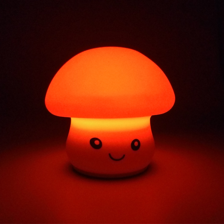 硅胶蘑菇灯|迷你卡通萌宠硅胶