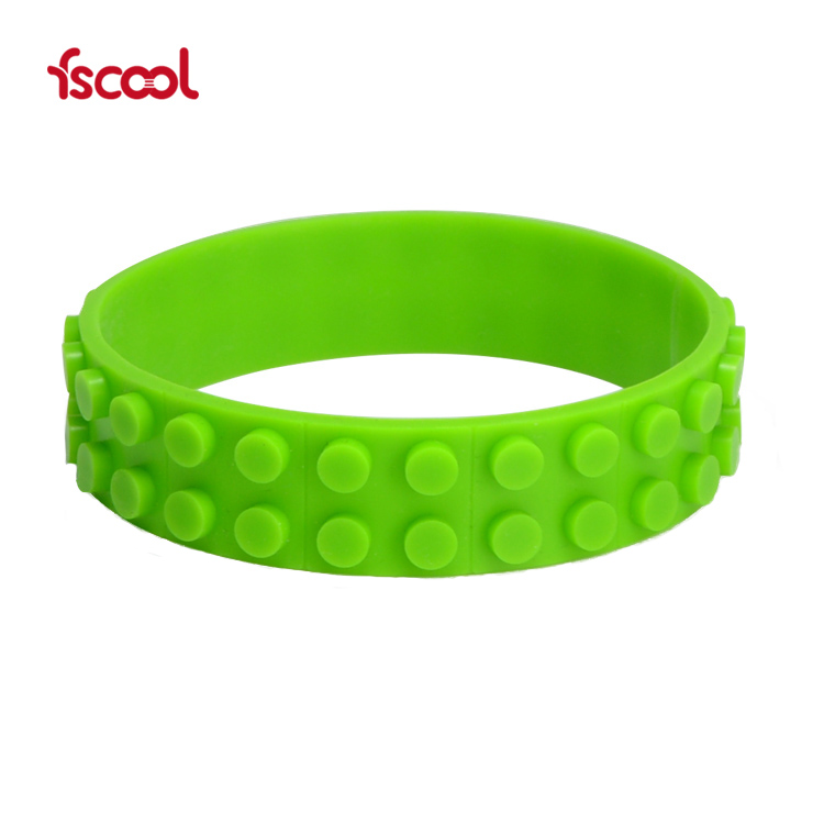 积木硅胶手环|凸点硅胶手环-fscool乐高积木手环专利厂家